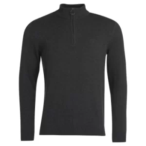 Image of Barbour Mens Avoch Half Zip Black Medium