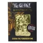 Image of Yu-Gi-Oh Exodia The Forbidden One 24K Gold Plated Ingot