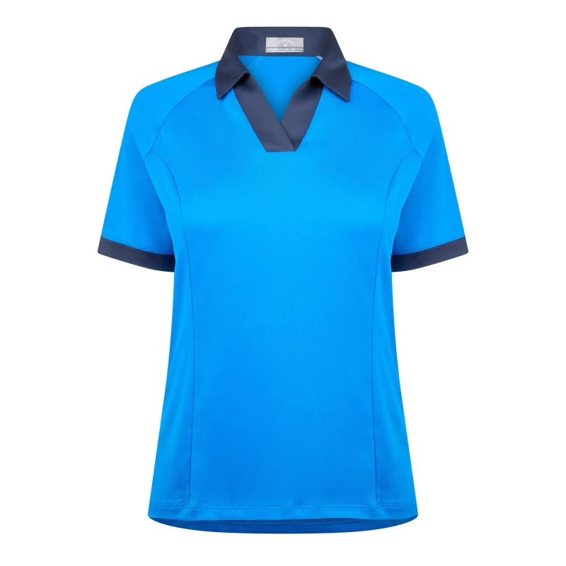 Image of Callaway Short Sleeve Polo Shirt Womens - Blue Blue 10