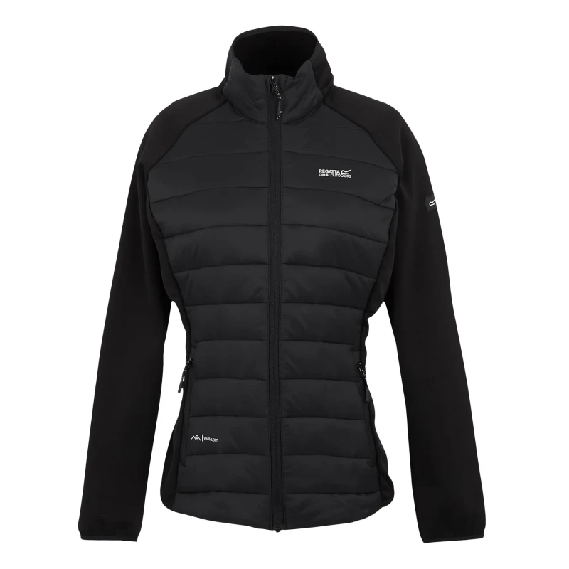 Image of Womens down jacket Regatta Clumber V Hyb Noir Female 46