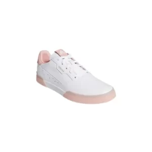 Image of adidas Womens ADICROSS RETRO Golf Shoes White/Pink/White UK4