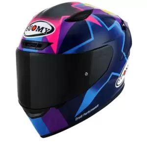 Image of Suomy Track 1 Bastianini Replica ECE 22.06 Blue Purple Full Face Helmet L