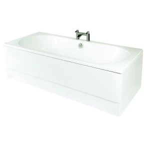 Image of Wickes Luxury Reinforced Bath Front Panel - White 1700mm