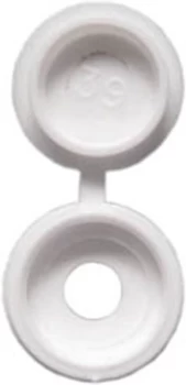 Image of Number Plate Plastic Caps - White PWN1059 WOT-NOTS