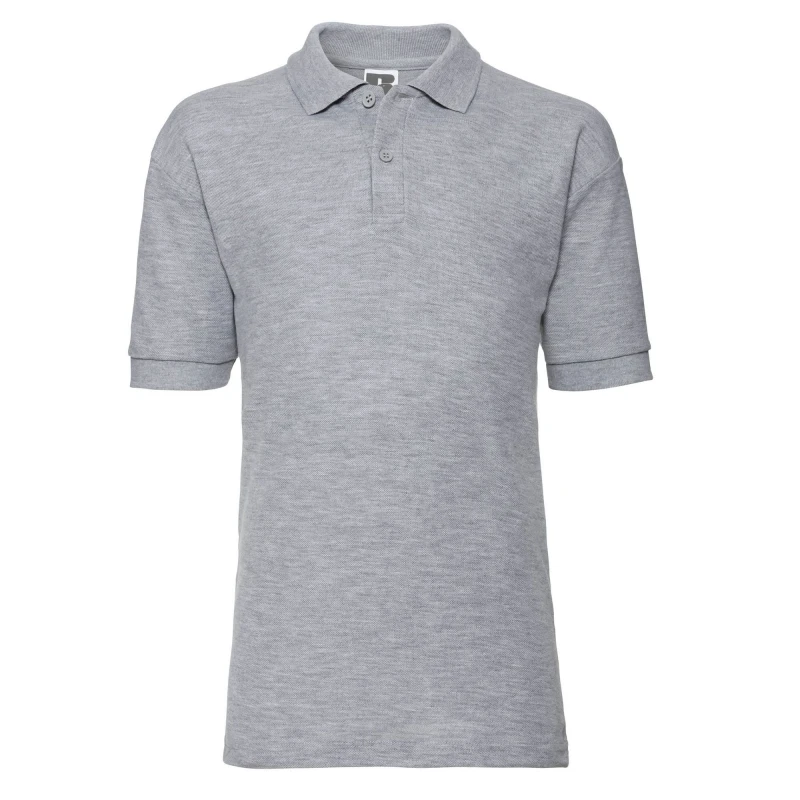 Image of Russell Pique Polo Shirt in Grey Size: 3-4 Years Grey Unisex 3-4 Years