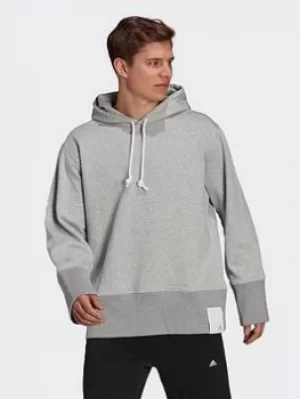 Image of adidas Sportswear Comfy And Chill Fleece Hoodie, Grey, Size S, Men