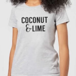 Image of Coconut and Lime Womens T-Shirt - Grey - 3XL