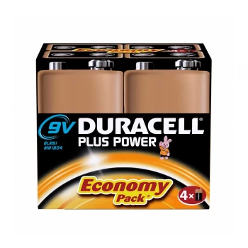 Image of Duracell Plus Power 9V 4 Pack