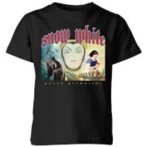 Image of Disney Snow White And Queen Grimhilde Kids T-Shirt - Black - 5-6 Years
