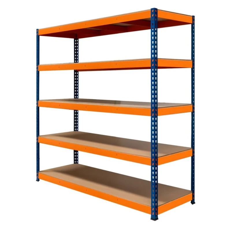 Image of MONSTER RACKING Monster Shop - Garage Racking S-Rax Shelving Unit 5 Shelf 180cm x 180cm x 60cm 5055986190219