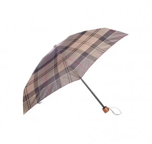 Image of Barbour Tartan Handbag Umbrella White
