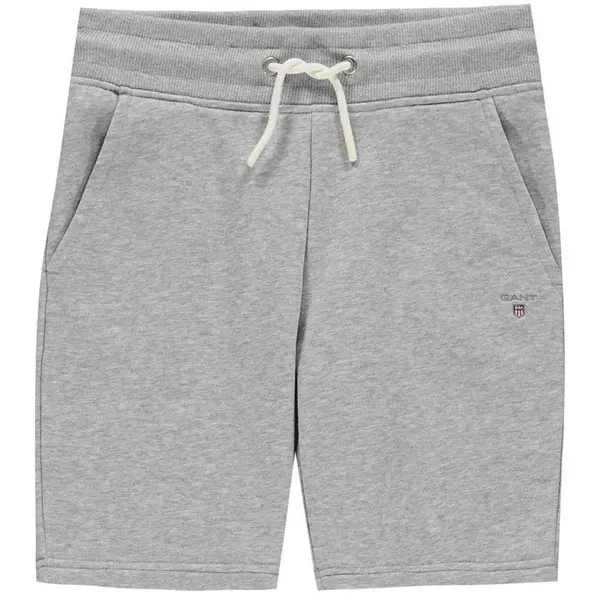 Image of Gant Boys Fleece Shorts - Grey 7 - 8 Years