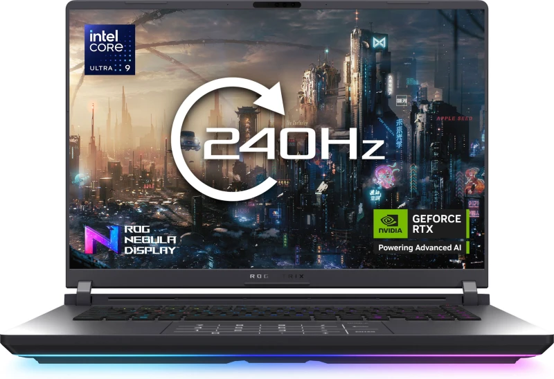 Image of ASUS ROG Strix G16 16" Gaming Laptop - NVIDIA GeForce RTX 5070 Ti, Intel Core Ultra 9, 2TB SSD - Grey