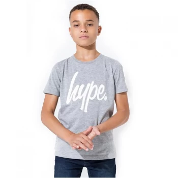 Image of Hype Script Kids T-Shirt - Grey