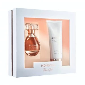 Image of Monsoon Rose Gold Eau de Parfum 50ml and Body Lotion