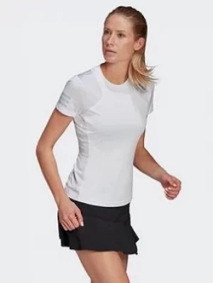 Image of adidas Club Tennis T-Shirt, White/Grey, Size XL, Women