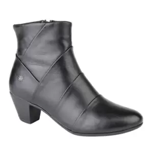 Image of Cipriata Womens/Ladies Ginerva Folded Vamp Ankle Boots (7 UK) (Black)