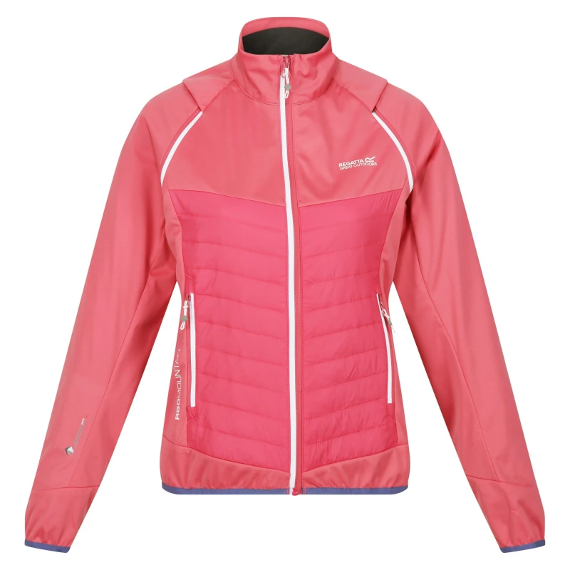 Image of Regatta Womens Steren Hybrid Weather-Resistant Softshell Jacket Fruit Dove female 8 (XS)