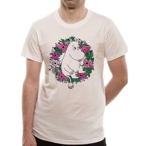 Image of Moomin - Unisex Medium Wreath T-Shirt (White)