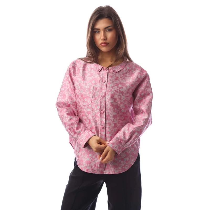 Image of Emporio Armani Silk Blouse Multi Colour female 8