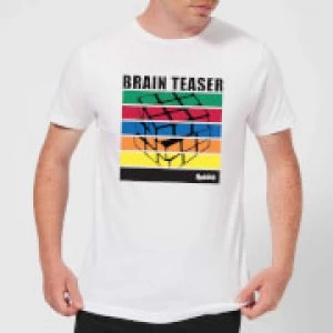 Image of Rubik's Brain Teaser Mens T-Shirt - White - S