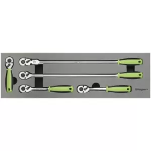 Image of Sealey - S01230 Ratchet Wrench Set 5pc 3/8'Sq Drive Flip Reverse