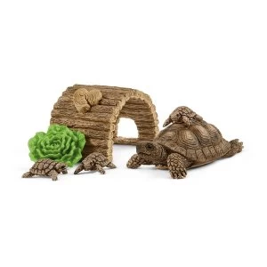 Image of SCHLEICH Wild Life Tortoise Home Toy Playset