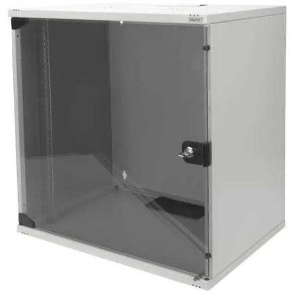 Image of Digitus DN-19 12-U-S-1 19 wall cabinet (W x H x D) 540 x 595 x 400 mm 12 U Grey-white (RAL 7035) DN-19 12-U-S-1