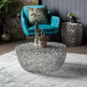 Image of Gallery Interiors Verdant Silver Coffee Table