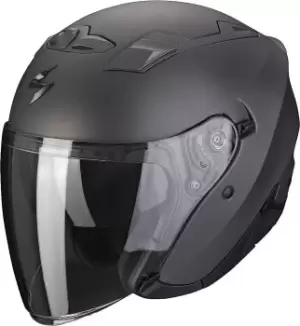 Image of Scorpion EXO-230 Solid Jet Helmet, black-grey, Size L, black-grey, Size L