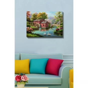 Image of Kanvas Tablo (50 x 70) - 210 Multicolor Decorative Canvas Painting