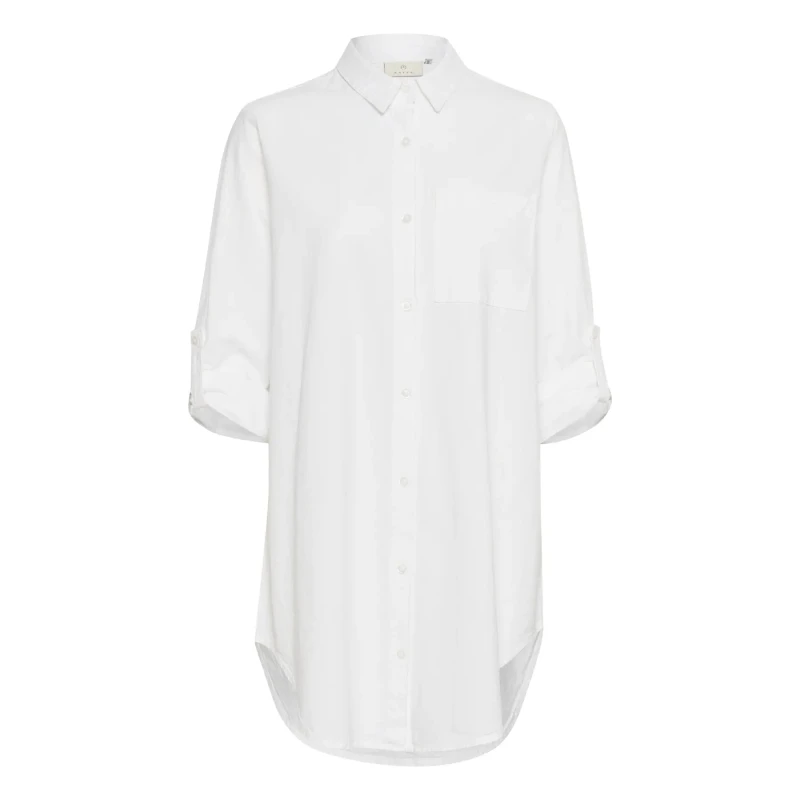 Image of Kaffe Womens shirt dress KAFFE Naya Beige Female 40