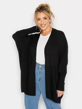 Image of Yours Statement Sleeve Cardigan Black, Size 26-28, Women