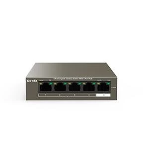 Image of Tenda TEG1105P-4-63W network switch Unmanaged L2 Gigabit Ethernet (10/100/1000) Black Power over Ethernet (PoE)