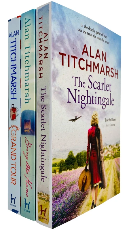 Image of Alan Titchmarsh 3 Book Set The Scarlet Nightingale Bring Me Home Mr Gandy's Grand Tour Alan Titchmarsh Books
