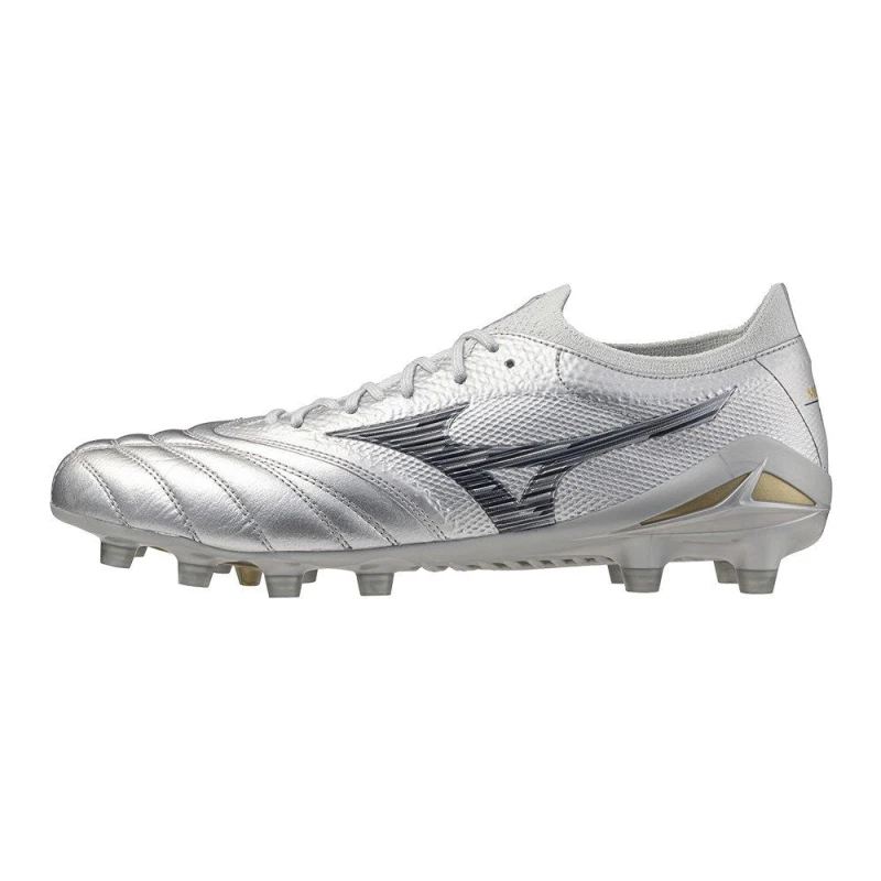 Image of Mizuno Morelia Neo IV Beta Adults Firm Ground Rugby Boots Glx Slv/C Gry male 9.5 (44)
