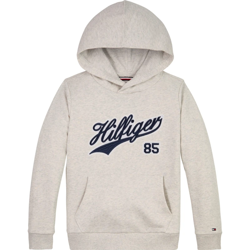 Image of Tommy Hilfiger HILFIGER SCRIPT HOODIE - Grey Grey One Size