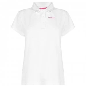 Image of LA Gear Pique Polo Shirt Ladies - White
