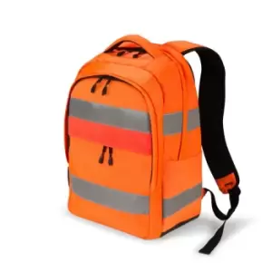 Image of Dicota Hi-Vis backpack Orange Polyethylene terephthalate (PET),...