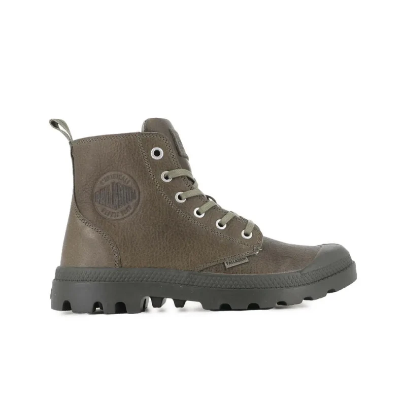 Image of Palladium Leather sneakers with zip closure Palladium Pampa Ess Vert Unisex 41