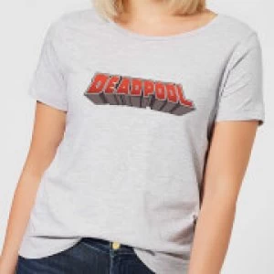 Image of Marvel Deadpool Logo Womens T-Shirt - Grey - S