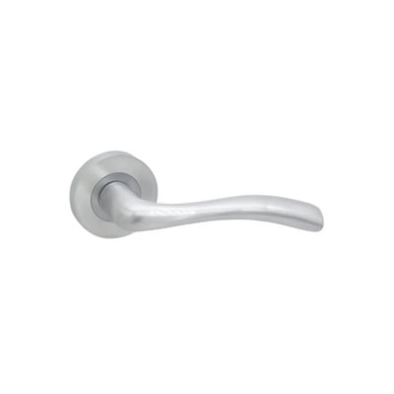 Image of Spira Brass Zofie Lever Door Handle Satin Chrome