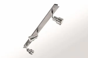 Image of 3 Light Adjustable Spotlight Bar Brushed Aluminium, GU10
