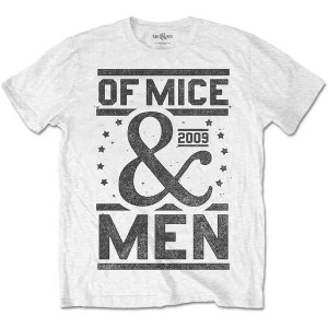 Image of Of Mice & Men - Centennial Unisex Large T-Shirt - White