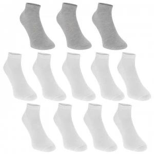 Image of Donnay Trainer Socks 12 Pack Childrens - White