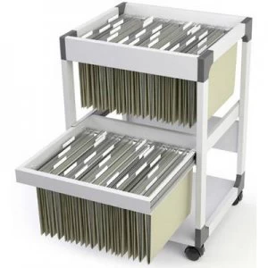Image of Durable Suspension file trolley 379110 Grey
