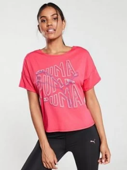 Image of Puma HIT Feel It Tee - Pink, Size XS, Women