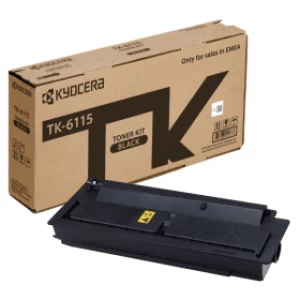 Image of Kyocera TK6115K 1T02P10NL0 Black Laser Toner Ink Cartridge