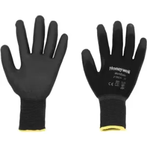 Image of WorkEasy Palm-side Coated Black Gloves - Size 10