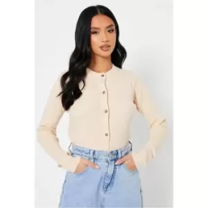 Image of I Saw It First Blush Pink Petite Knitted Rib Button Through Cardigan - Pink